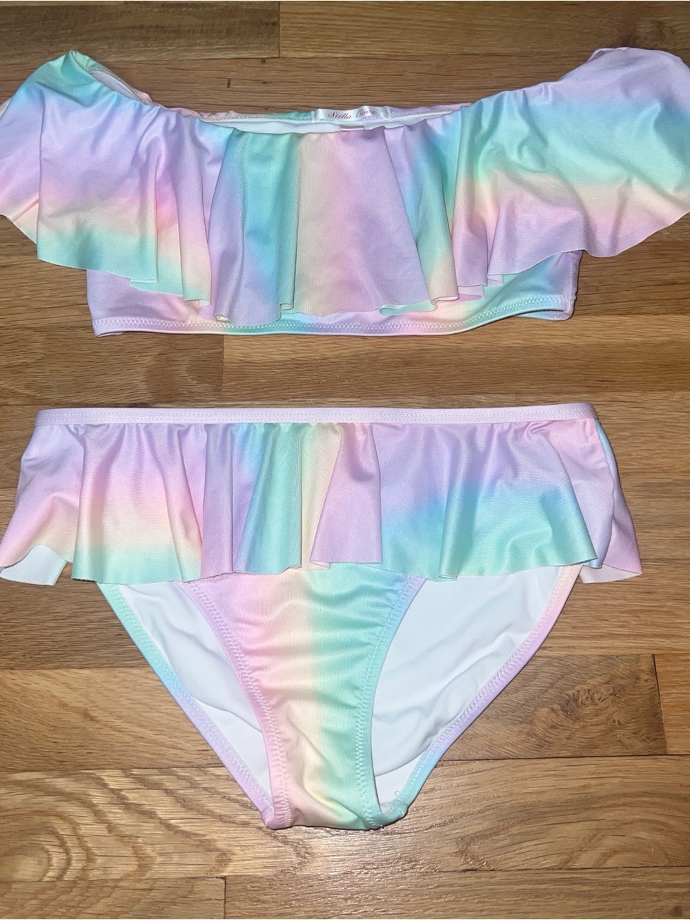 Stella Cove Pastel Ruffle Bikini Set